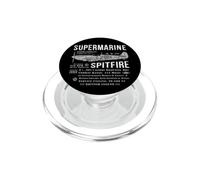 Supermarine Spitfire | RAF Avión de Caza Británico de WWII PopSockets PopGrip para MagSafe