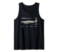 Supermarine Spitfire WWII Avión Británico RAF Camiseta sin Mangas