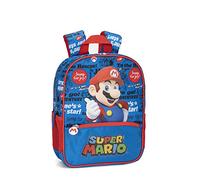 SUPERMARIO - Mini mochila escolar y tiempo libro unisex, mochila casual para niños y niñas - 22 x 10 x 33 cm, turquesa, Talla única, Casual
