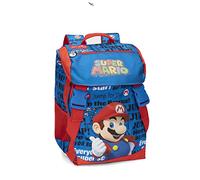 Supermario - Mochila escolar extensible, con extensión fuelle 9 cm, amplio compartimiento, cierres de cremallera y bolsillos - Mochila infantil para niña, 29 x 41 x 13,5 cm, turquesa, Talla única,
