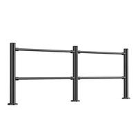 Supermercado Cajero Puerta Unidireccional, Puertas De Seguridad Acceso Metálica, Biblioteca Barrera Resorte Entrada Automático Para Almacenes Centros Comerciales Compras(Black,200X100CMX6.3CM)