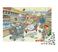 Supermercado Carro Tango Puzzle De Madera Impermeable DIY Puzzles De 1000 Piezas para Adultos Colorido Rompecabezas para Decoración del Hogar
