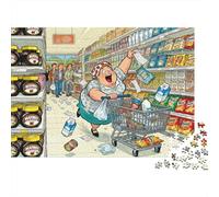 Supermercado Carro Tango Puzzle De Madera Impermeable DIY Puzzles De 1000 Piezas para Adultos Imposible Rompecabezas para Decoración del Hogar