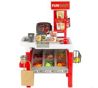 Supermercado juguete con accesorios, luz y sonidos funmart