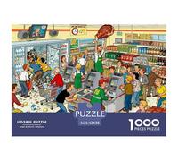Supermercado Rush Puzzle De Madera Impermeable DIY Puzzles De 1000 Piezas para Adultos Imposible Rompecabezas Juegos Educativos