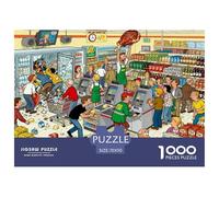 Supermercado Rush Puzzle De Madera Impermeable DIY Puzzles De 1000 Piezas Regalos para Adultos Divertido Rompecabezas Decoración del Hogar