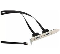 SUPERMICRO CBL-CUSB-0835 USB Kabel 0,55 m USB 3,2 Gen 1 (3,1 Gen 1) 2 x USB A USB B Schwarz - Metallisch (CBL-CUSB-0835) Marca