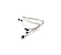 Supermicro CBL-SAST-0556 cable Serial Attached SCSI (SAS) - Cable SAS (mini SAS, 4 x SATA, Male connector / Male connector, Negro, Blanco)