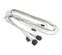 Supermicro CBL-SAST-0556 cable Serial Attached SCSI (SAS) - Cable SAS (mini SAS, 4 x SATA, Male connector / Male connector, Negro, Blanco)