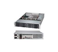 Supermicro Chasis de Servidor Rack 2U CSE-826BAC12-R1K23LPB para 12 Bays 3.5", Fuente de Poder 1200W Titanium, Negro