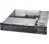 Supermicro CSE-825MBTQC-R802LPB carcasa de ordenador Estante Negro 800 W