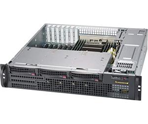 Supermicro CSE-825MBTQC-R802LPB carcasa de ordenador Estante Negro 800 W - Caja de ordenador (Estante, Servidor, ATX,EATX, Negro, 2U, Unidad de disco duro, LAN, Poder, Falla de poder, Sistema)