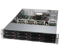 Super Micro CSE-826BAC12-R802LPB Gabinete de Servidor 2U con 12 Bahías de 3.5" Gris