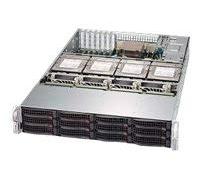 Supermicro SuperChassis 829HE1C4-R1K02LPB Estante Negro 1000 W