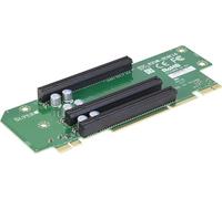 Supermicro RSC-R2UW-2E8E16+ tarjeta y adaptador de interfaz PCIe Interno - Accesorio (PCIe, PCIe, Tamaño completo, PCIe 3.0, Negro, Verde)