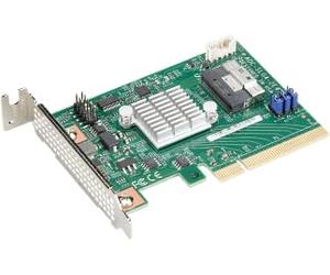SUPERMICRO - Speicher-Controller - NVMe Retimer - PCIe 4,0 - Low-Profile - PCIe 4,0 x8 - für Server 2124, SuperServer Ultra SYS-220, Ultra SuperServer SYS-220, SYS-620 Marca