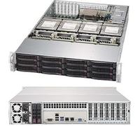 Supermicro SuperChassis 829HE1C4-R1K02LPB Estante Negro 1000 W