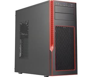 Supermicro SuperChassis GS50-000R Midi-Tower Negro, Rojo - Caja de Ordenador (Midi-Tower, PC, ABS sintéticos, Aluminio, SGCC, Negro, Rojo, ATX,Micro ATX, Unidad de Disco Duro, Poder)
