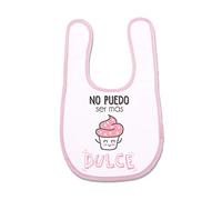 SUPERMOLON Babero Bebe No puedo ser más dulce Rosa pastel con Autocierre