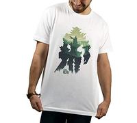 SUPERMOLON Camiseta Blanca Unisex Shadow of The Colossus M Básica Blanca