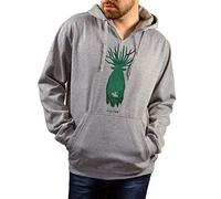 SUPERMOLON Sudadera Princesa Mononoke Gris XL con Capucha