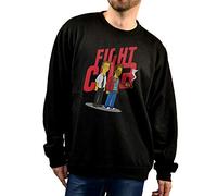 SUPERMOLON Sudadera Unisex Fight Club Negro M Sin Capucha