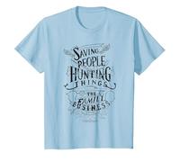 Supernatural Family Business Camiseta, Niños, Azul Bebé, 2 años