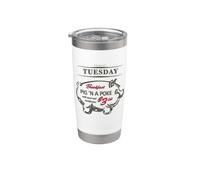 Supernatural Pig N Poke Vaso térmico de acero inoxidable de doble pared