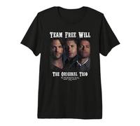 Supernatural Sam Dean Castiel Original Trio Camiseta Premium