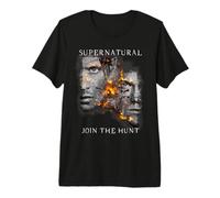 Supernatural Sam Dean Cracking Portraits Camiseta Premium