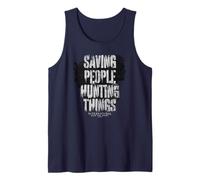 Supernatural Sam Dean Silhouette Saving People Camiseta sin Mangas