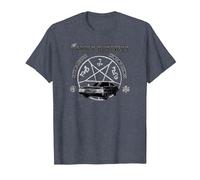 Supernatural Saving People and Hunting Camiseta, Hombre, Azul Jaspeado, 3XL