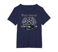 Supernatural Saving People and Hunting Camiseta, Mujer Tallas Grandes, Azul Marino, 3XL Grande