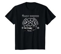 Supernatural Saving People and Hunting Camiseta, Niños, Negro, 6 años