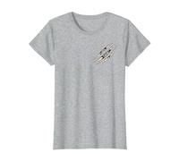 Supernatural Symbol Scratch Camiseta, Mujer, Gris Jaspeado, M