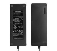 SUPERNIGHT Entrada CA de 100-240 V, 50-60 Hz, adaptador de alimentación de 12 V CC 10 A, convertidor universal, transformador con punta de 5,5 mm x 2,5 mm para tiras LED, iluminación, router, cámara