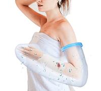 SUPERNIGHT Protector impermeable de brazo completo para ducha, funda de manga moldeada reutilizable para adultos para mantener la herida y el vendaje seco, muñecas, brazos