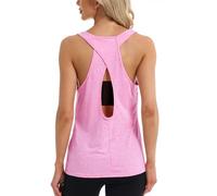 Superora Mujer Camisas sin Mangas Deportivas Camisetas Fitness Yoga Tops Deportes Espalda Abierta
