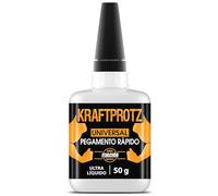 Superpegamento Extra líquido 50 g - KRAFTPROTZ con Efecto capilar - Ultrafino, Transparente, Resistente al Agua y Calor - Adhesivo de precisión para Madera, Vidrio, Metal y plástico