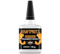 Superpegamento Líquido Extra Fuerte - KRAFTPROTZ 50 g XXL para Reparaciones Precisas - Transparente, Resistente al Agua y Calor - Pegamento Universal para Plástico, Madera, Metal, Vidrio y Bricolaje