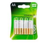SuperPila alcalina 15A (4 Pilas AA) - Pack de 4 Pilas alcalinas, Ideal para Tus Dispositivos electrónicos Que requieren energía confiable y Duradera.