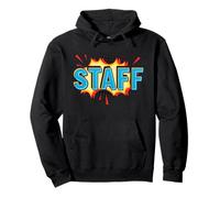 Superpoder Pop Cultura Estilo Cómic Identificación Staff Sudadera con Capucha