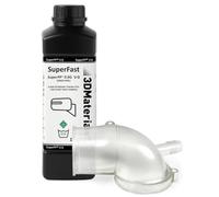 SuperPP 0.9GPa UL94 V-0, la resina para impresoras 3D más resistente para piezas de ingeniería ignífugas, fabricada en Corea (1000g, Transparente)