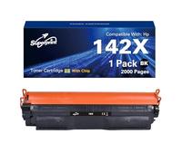 Superprint 142X Cartucho de tóner negro (con-chip) compatible con HP 142X W1420X 142A W1420A (grande, 1 unidad)