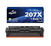 Superprint 207X Cartucho de tóner de gran capacidad compatible para HP W2210X 207X Tóner para Color Laserjet Pro M255dw MFP M282nw M283cdw M283fdw (negro)