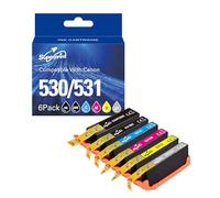 Superprint Cartucho de tinta compatible con Canon 530/531 Ink Cartridges