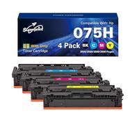Superprint Cartucho de tóner 075H compatible con Canon 075H Toner Cartridges para i-Sensys LBP646Cdw LBP647Cdw MF664Cdw MF667Cdw Color imageCLASS LBP647Cdw LBP646Cdw MF665Cdw MF663Cdw MF662Cdw W (4