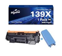 Superprint Cartucho de tóner 139X (con-chip) compatible con HP 139A 139X W1390A W1390X Tóner para Laserjet Pro 3002dn 3002dw, MFP 3102fdn 3102fdw (grande, con herramienta de actualización)
