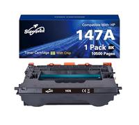 Superprint Cartucho de tóner 147A (con chip) compatible con HP 147A W1470A W1470X W1470X W1470X Tóner Negro para Laserjet Enterprise M611 M612 MFP M634 M635 M636 Series (estándar, 10500 páginas)