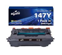 Superprint Cartucho de tóner 147Y (con chip) compatible con HP 147Y W1470A W1470X W1470X Tóner Negro para Laserjet Enterprise M611 M612 MFP M634 M635 M636 Series (extragrande, 30.000 páginas)